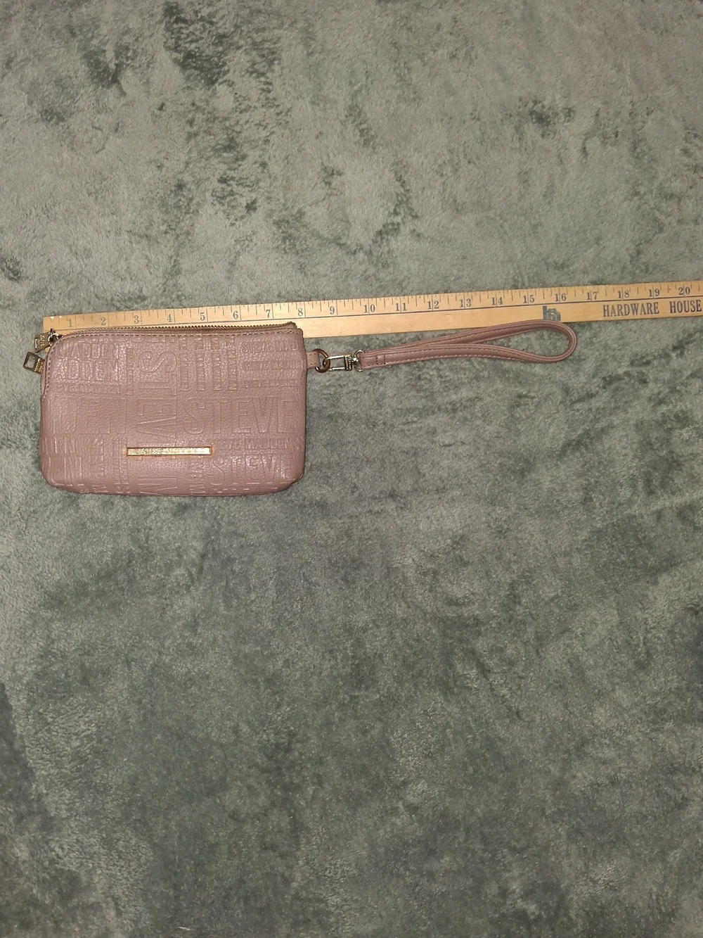 Steve Madden Pink Embossed Wristlet Clutch